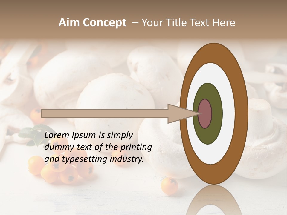 Raw Porcini Lifestyle PowerPoint Template