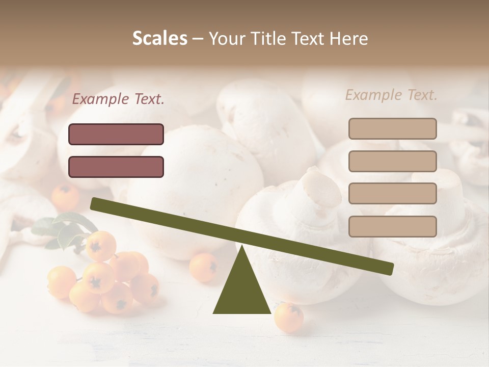Raw Porcini Lifestyle PowerPoint Template