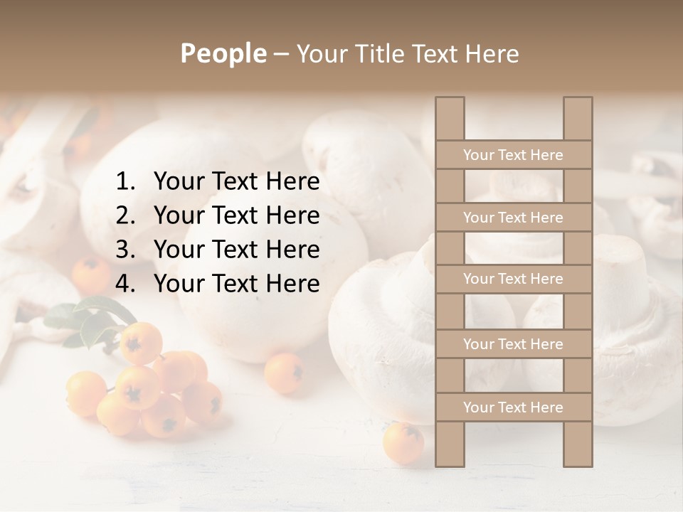 Raw Porcini Lifestyle PowerPoint Template