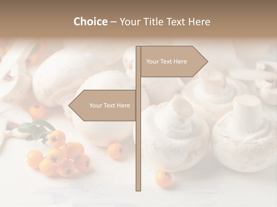 Raw Porcini Lifestyle PowerPoint Template