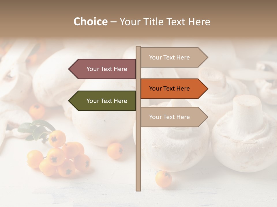 Raw Porcini Lifestyle PowerPoint Template