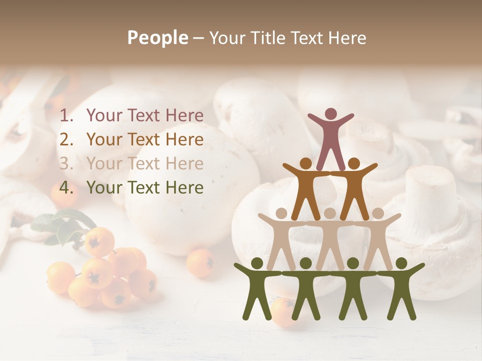 Raw Porcini Lifestyle PowerPoint Template