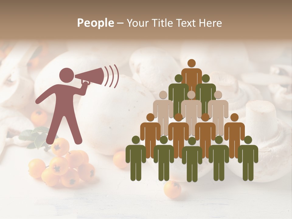 Raw Porcini Lifestyle PowerPoint Template