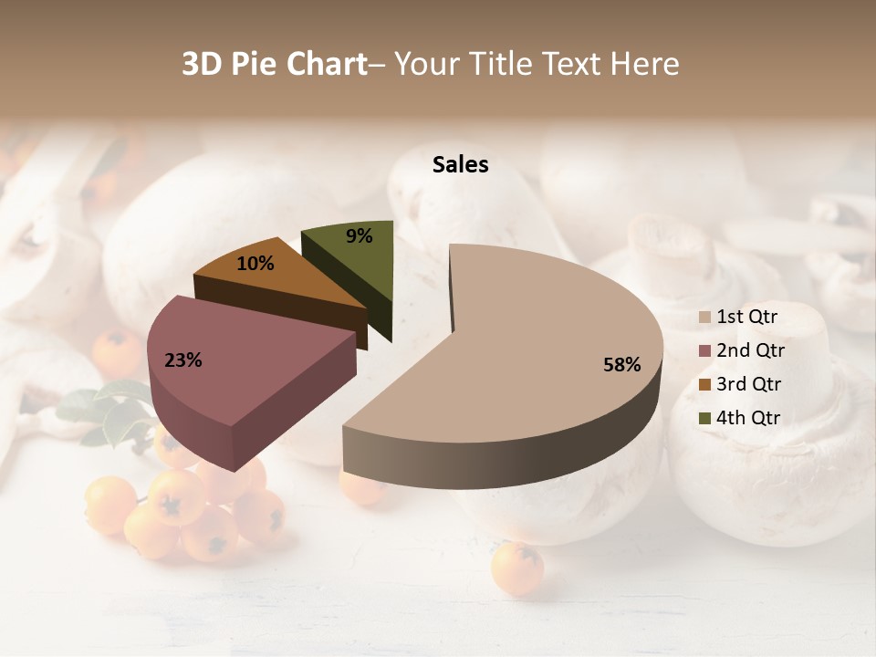 Raw Porcini Lifestyle PowerPoint Template