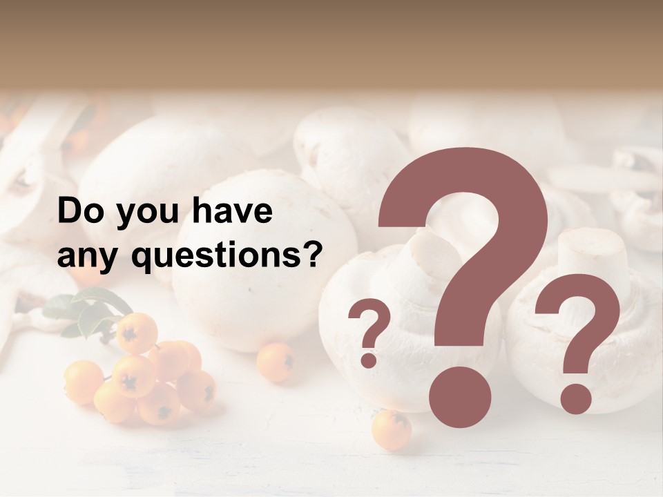 Raw Porcini Lifestyle PowerPoint Template