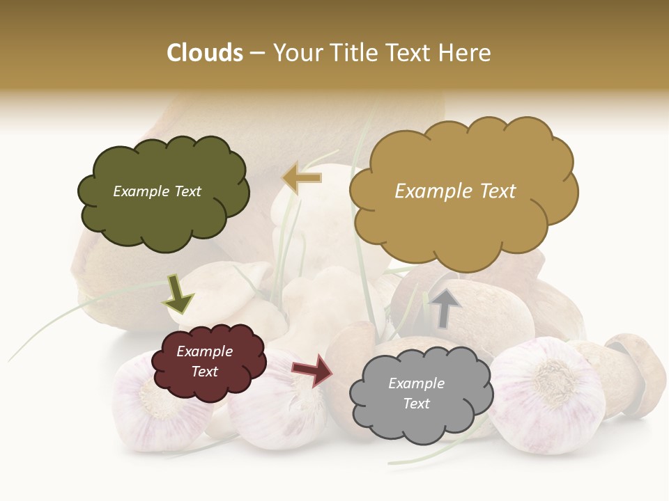 Clouds Space Background Starry PowerPoint Template