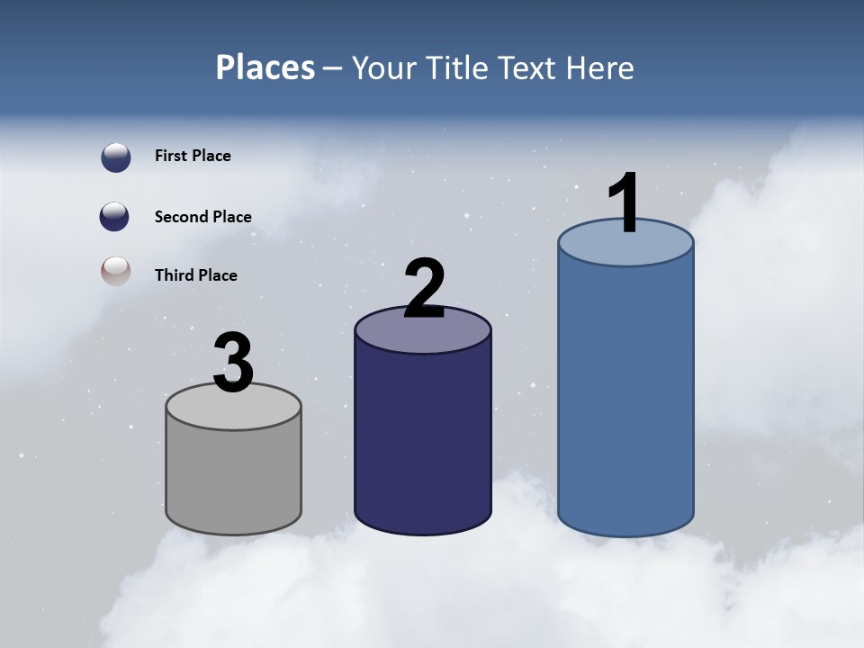 Clouds Space Background Starry PowerPoint Template