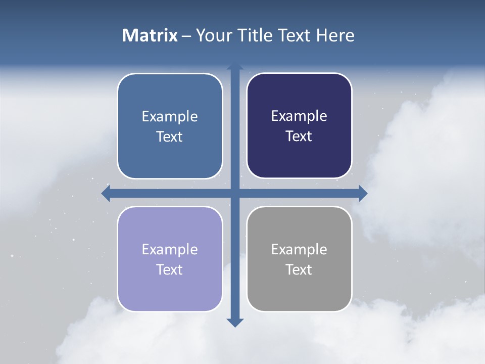 Clouds Space Background Starry PowerPoint Template