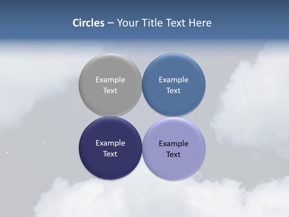 Clouds Space Background Starry PowerPoint Template