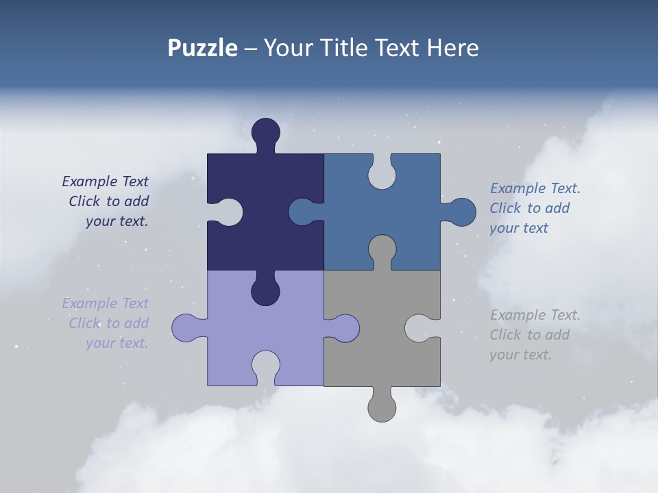 Clouds Space Background Starry PowerPoint Template