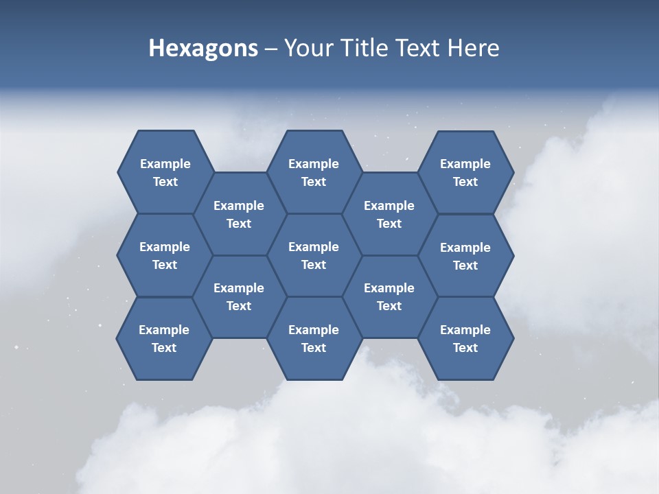 Clouds Space Background Starry PowerPoint Template