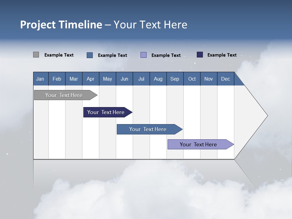 Clouds Space Background Starry PowerPoint Template