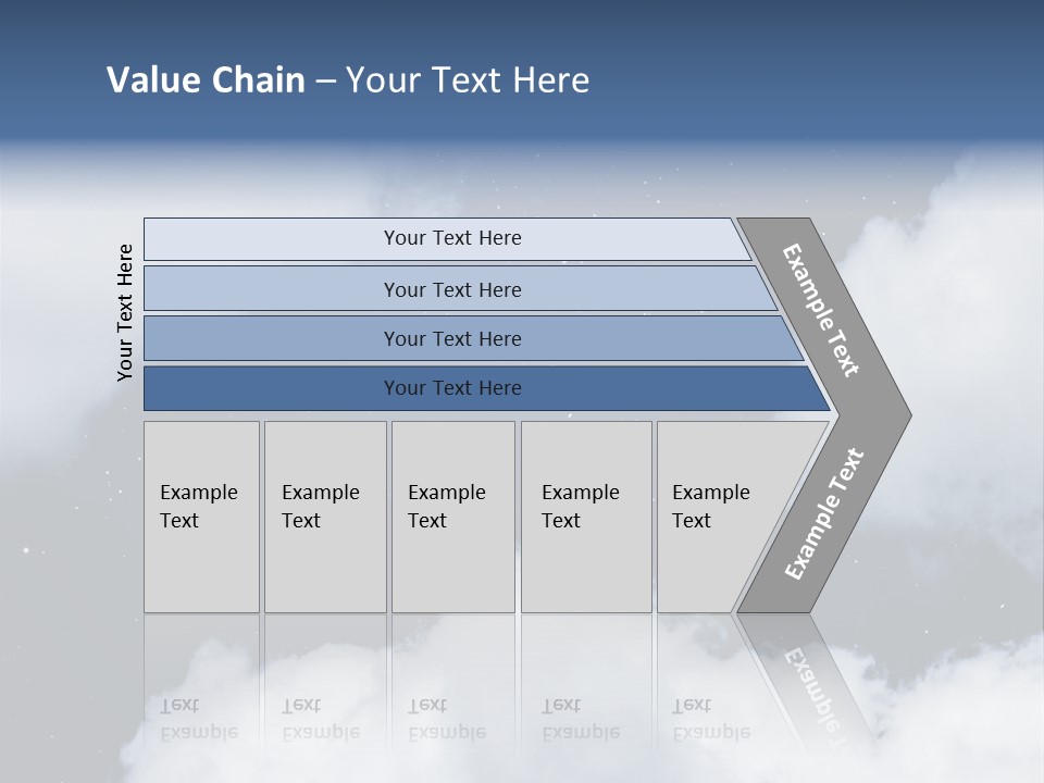 Clouds Space Background Starry PowerPoint Template