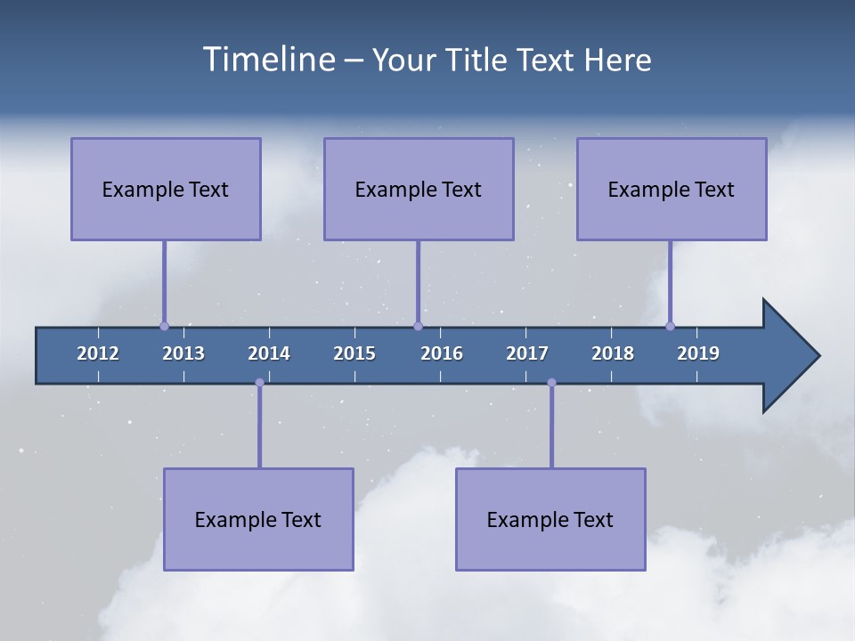 Clouds Space Background Starry PowerPoint Template