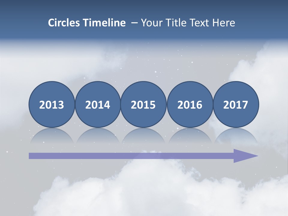 Clouds Space Background Starry PowerPoint Template