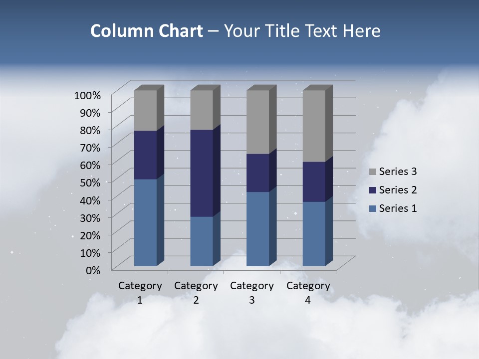 Clouds Space Background Starry PowerPoint Template