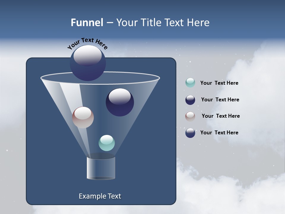 Clouds Space Background Starry PowerPoint Template