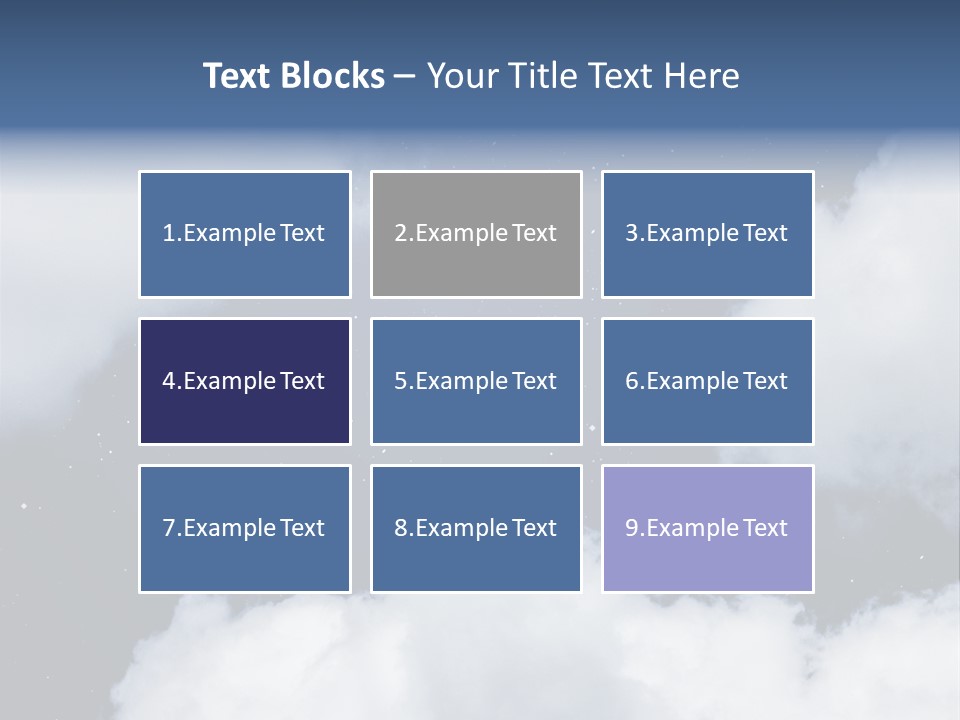 Clouds Space Background Starry PowerPoint Template