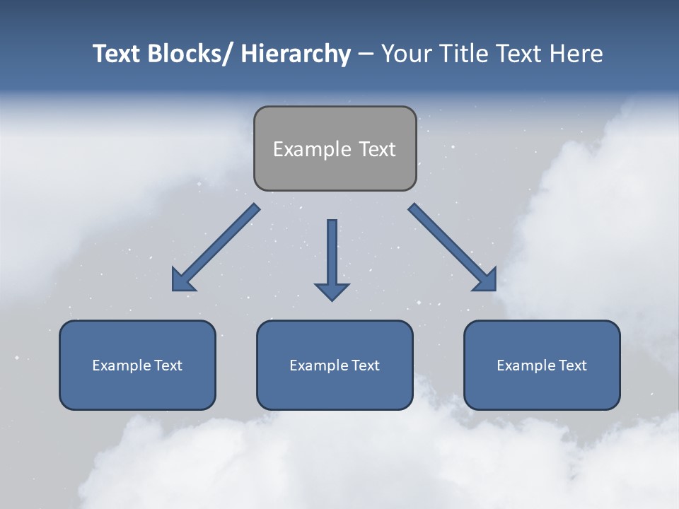 Clouds Space Background Starry PowerPoint Template