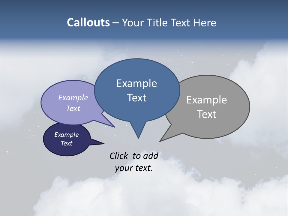 Clouds Space Background Starry PowerPoint Template