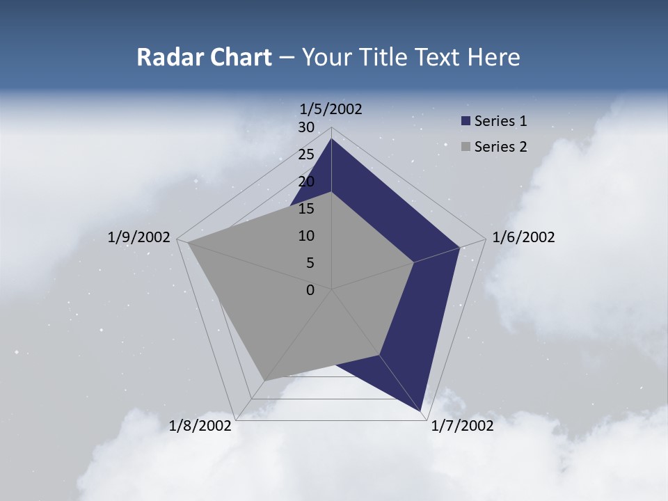 Clouds Space Background Starry PowerPoint Template