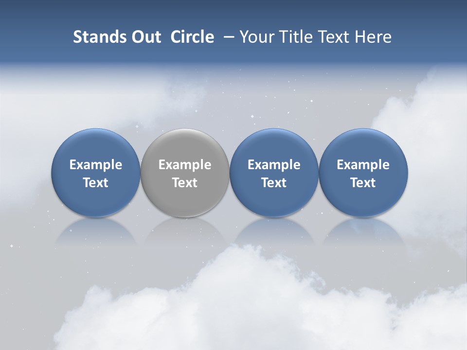 Clouds Space Background Starry PowerPoint Template