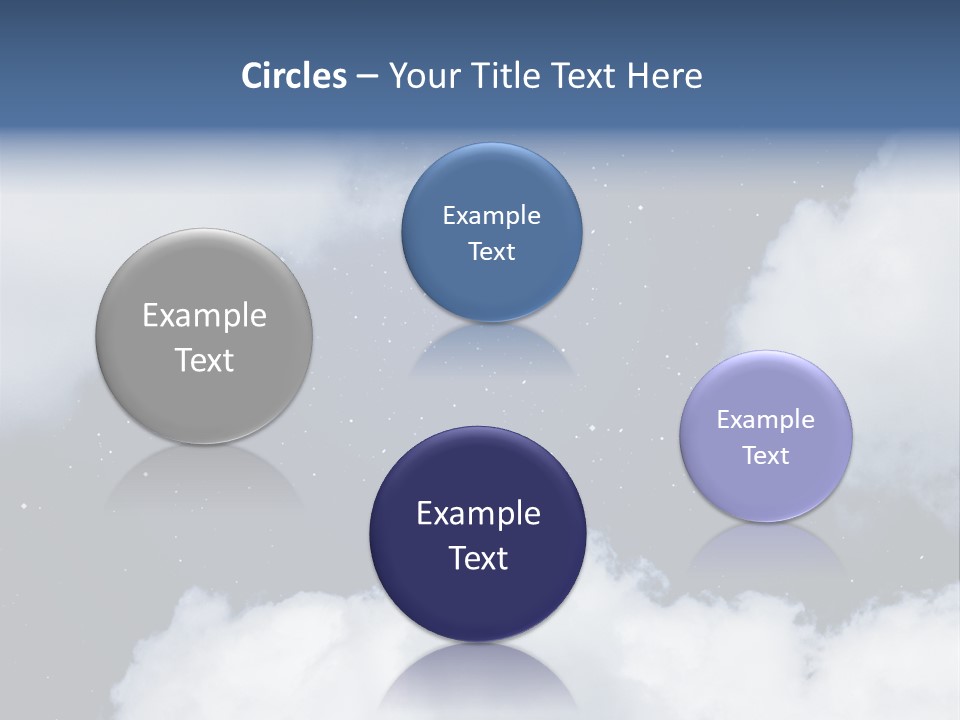 Clouds Space Background Starry PowerPoint Template