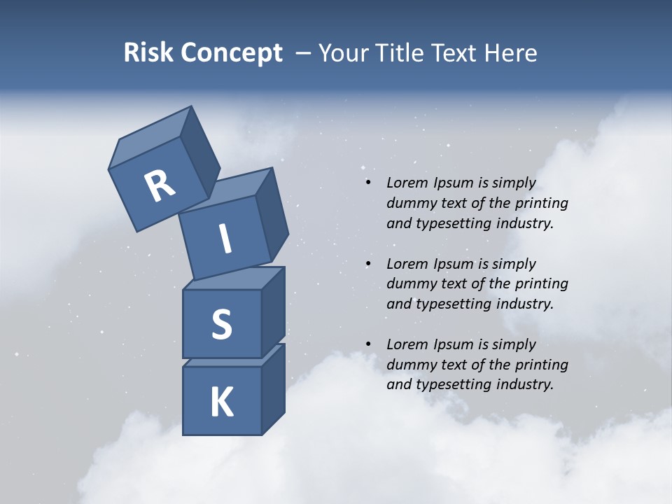 Clouds Space Background Starry PowerPoint Template