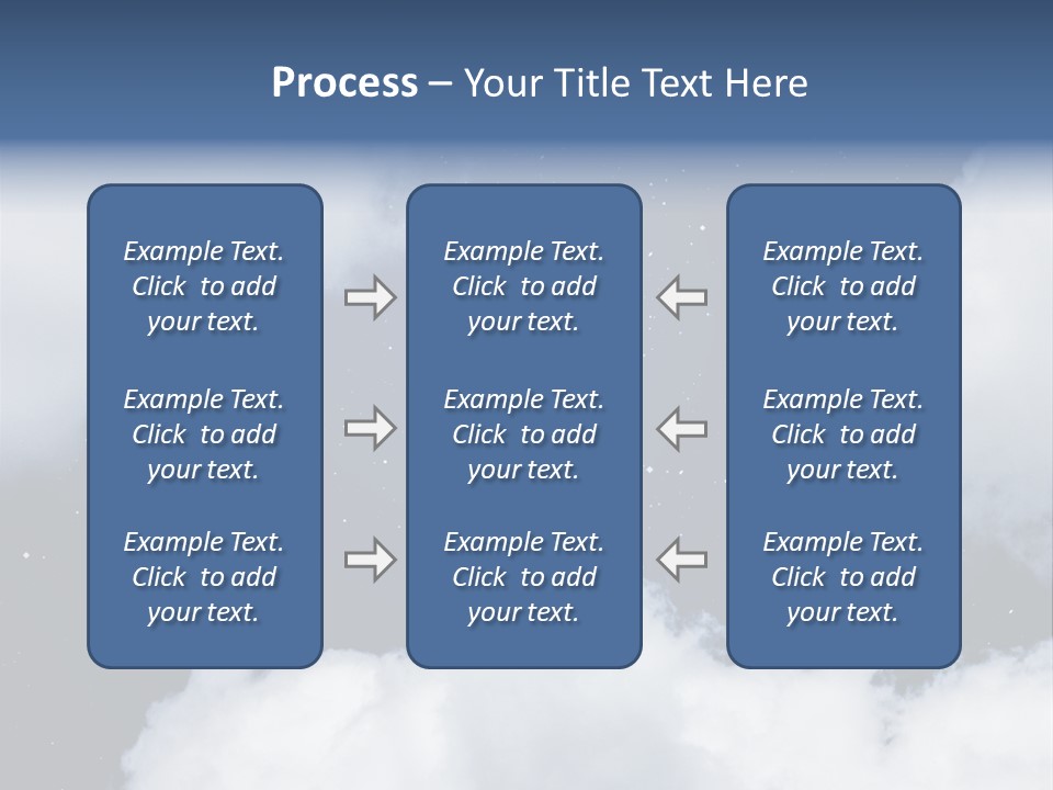 Clouds Space Background Starry PowerPoint Template