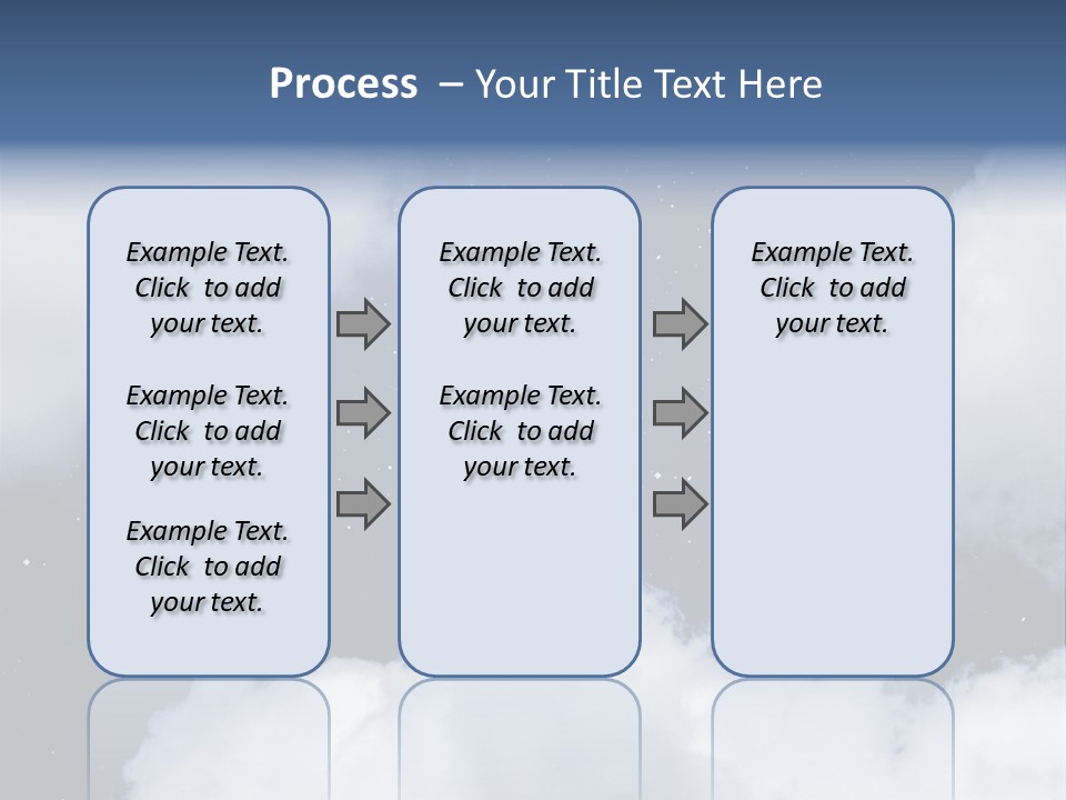 Clouds Space Background Starry PowerPoint Template