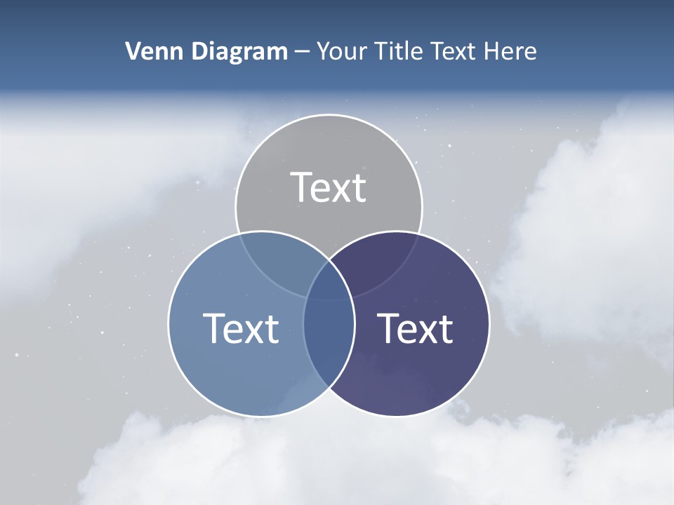 Clouds Space Background Starry PowerPoint Template