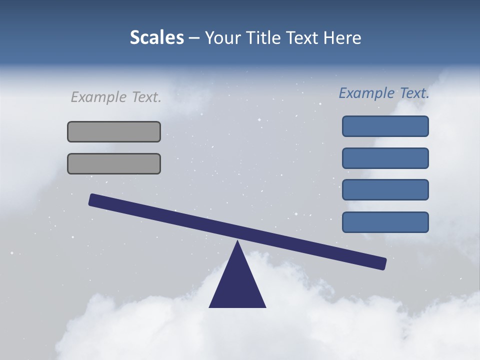 Clouds Space Background Starry PowerPoint Template