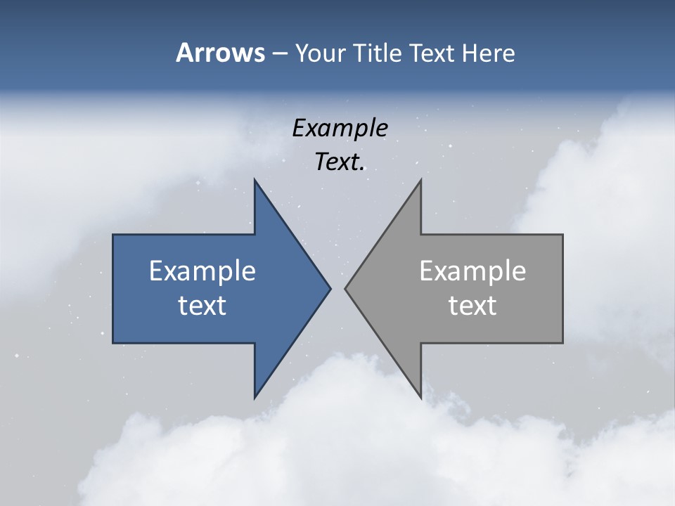 Clouds Space Background Starry PowerPoint Template