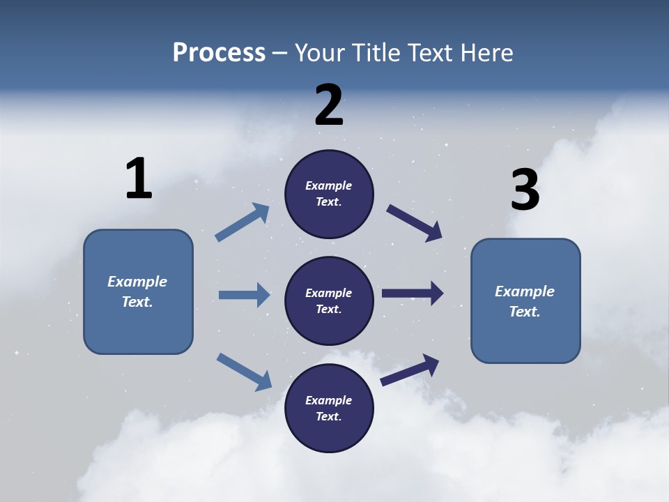 Clouds Space Background Starry PowerPoint Template