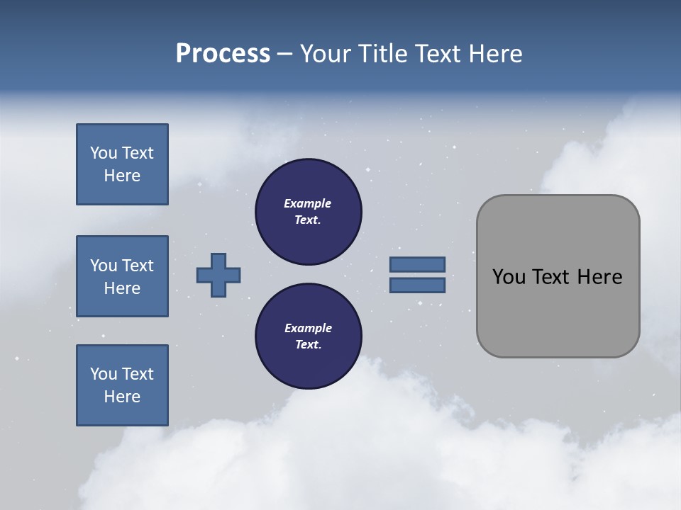 Clouds Space Background Starry PowerPoint Template