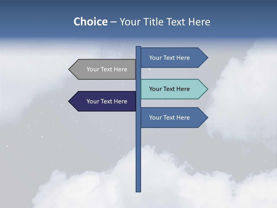 Clouds Space Background Starry PowerPoint Template