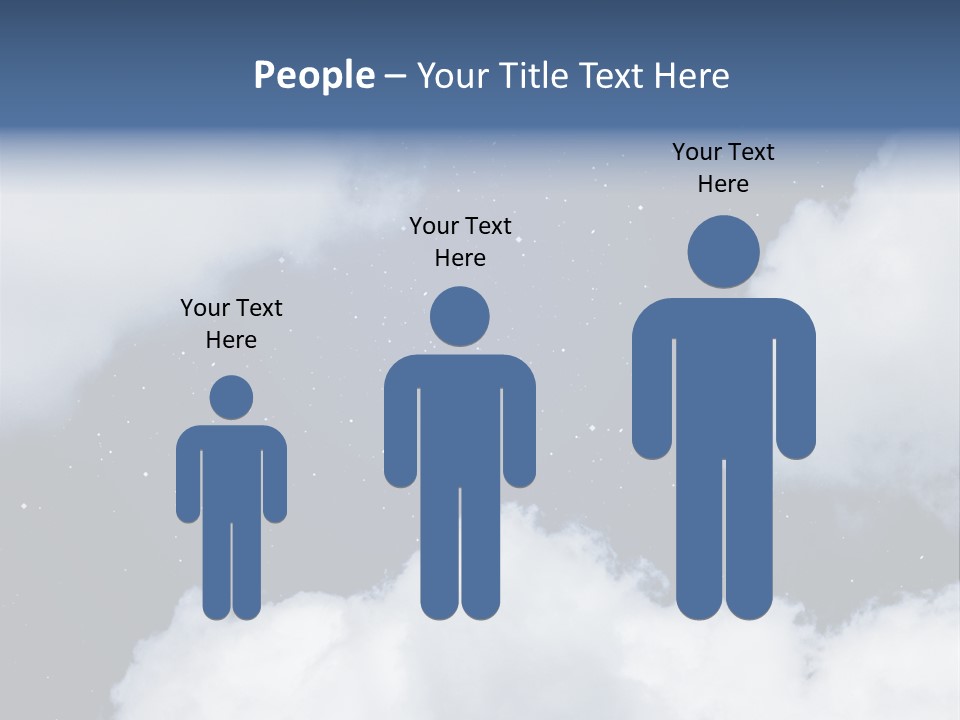 Clouds Space Background Starry PowerPoint Template