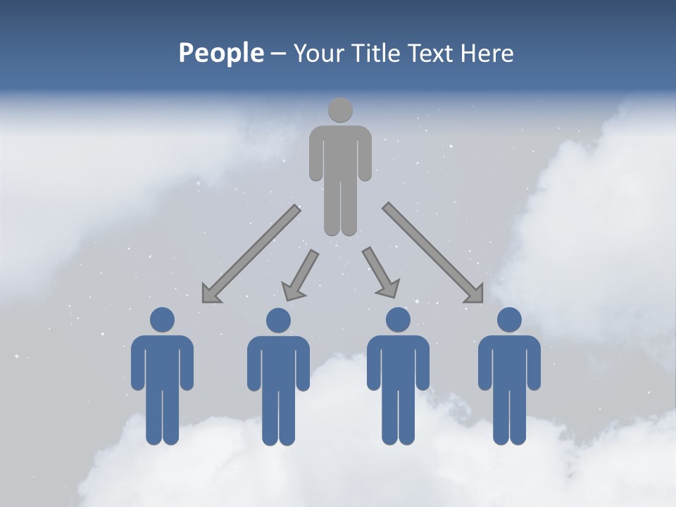 Clouds Space Background Starry PowerPoint Template