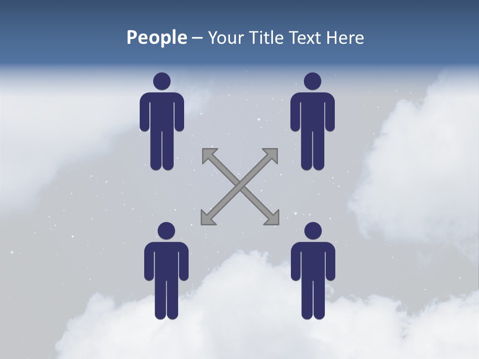 Clouds Space Background Starry PowerPoint Template