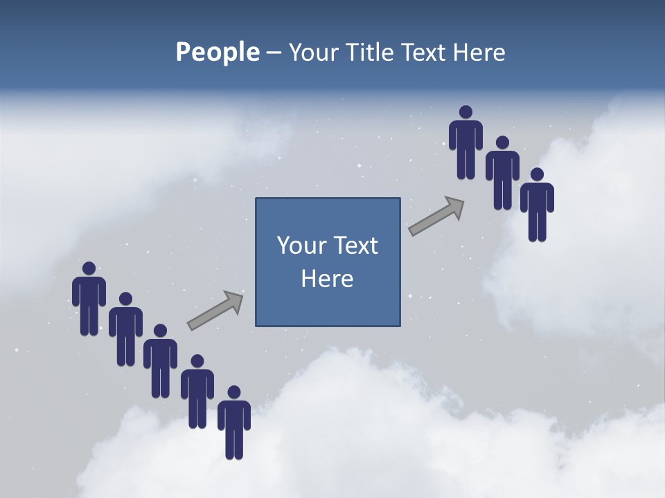 Clouds Space Background Starry PowerPoint Template