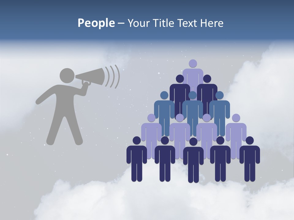 Clouds Space Background Starry PowerPoint Template