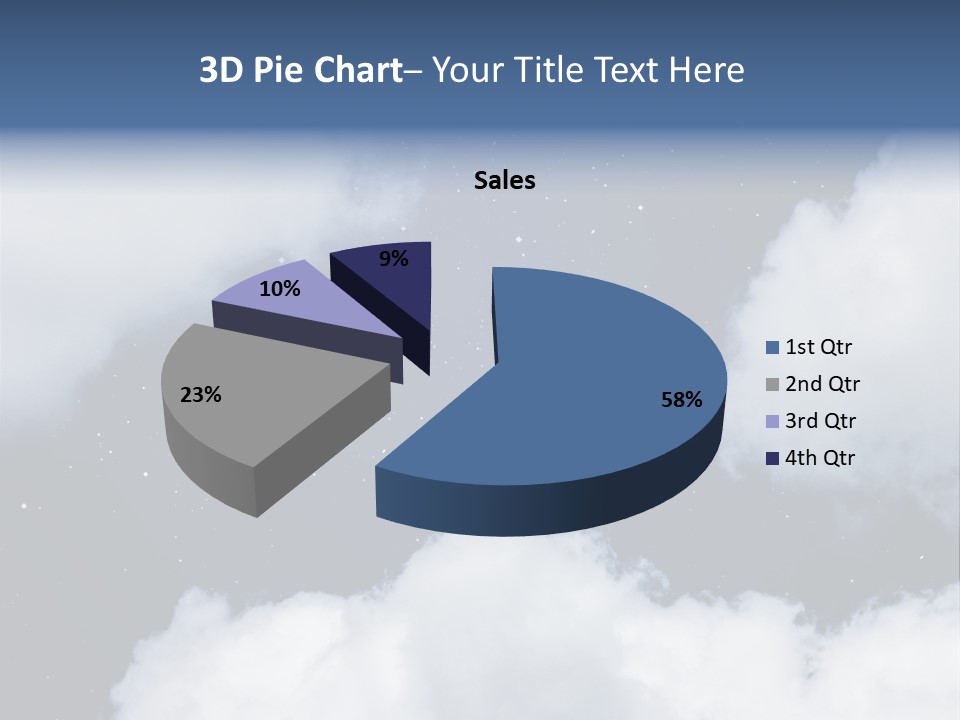 Clouds Space Background Starry PowerPoint Template