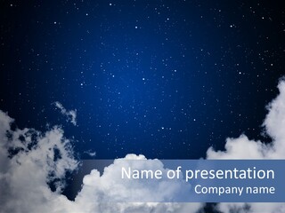 Space Astronomy Shining PowerPoint Template