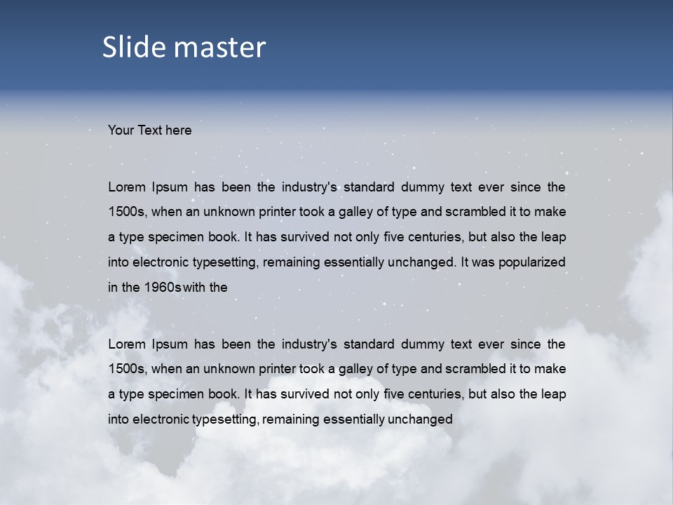 Space Astronomy Shining PowerPoint Template