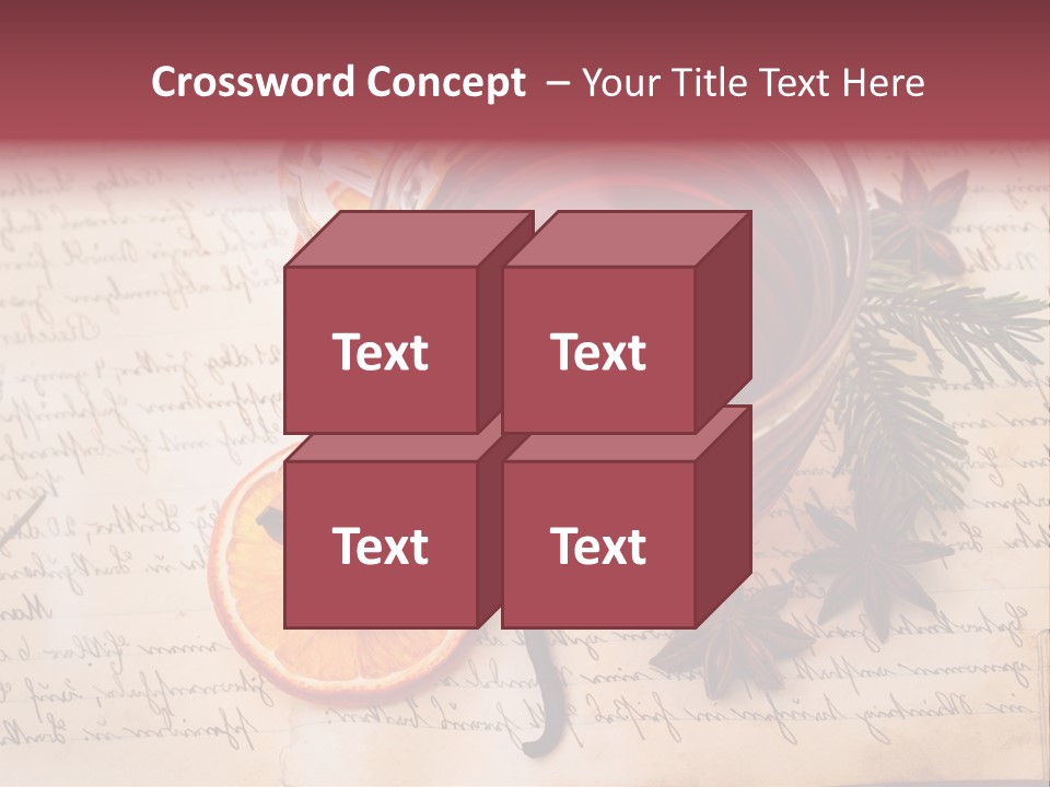 Weihnachtlich Stimmung Glastasse PowerPoint Template