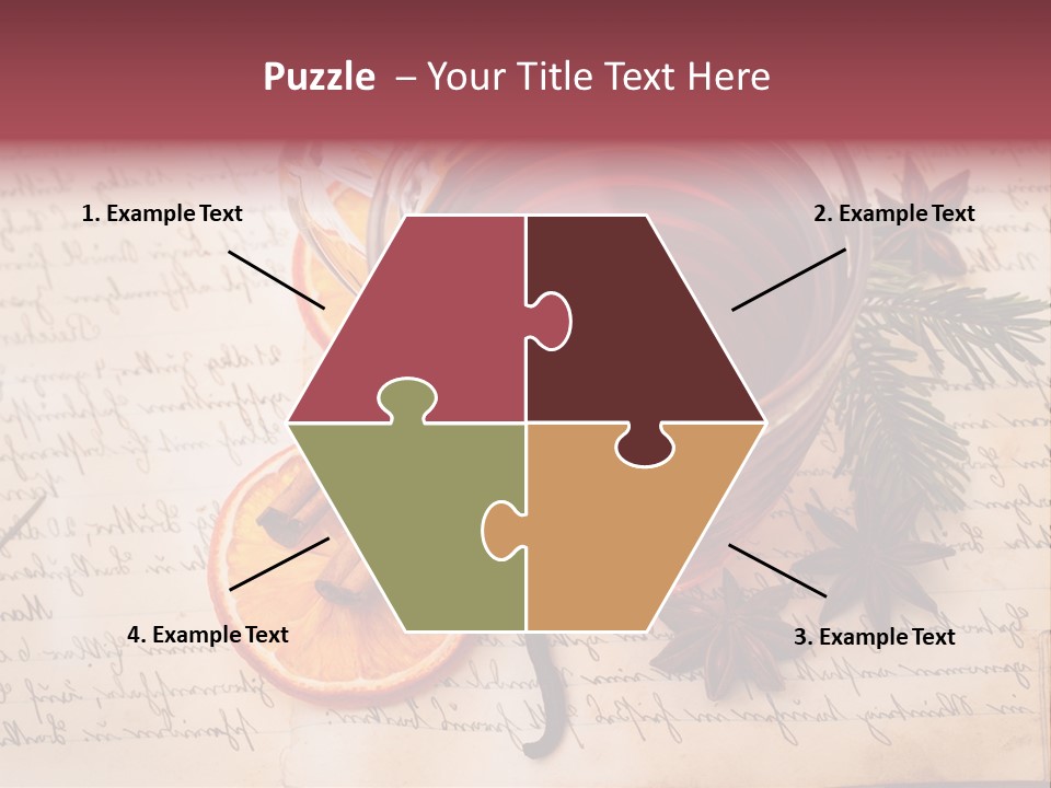 Weihnachtlich Stimmung Glastasse PowerPoint Template