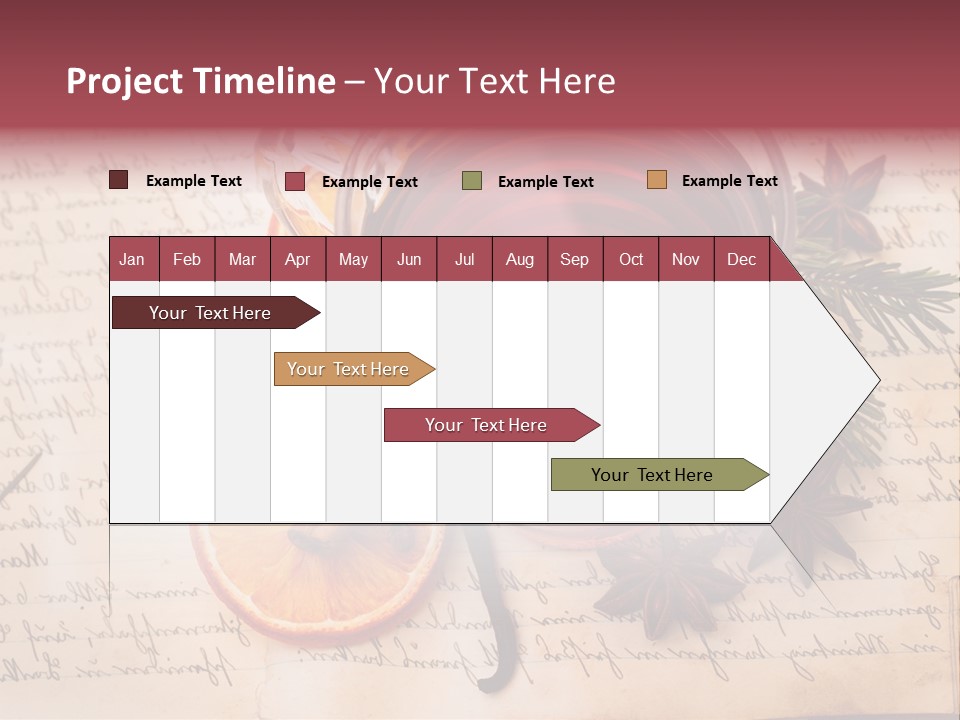 Weihnachtlich Stimmung Glastasse PowerPoint Template