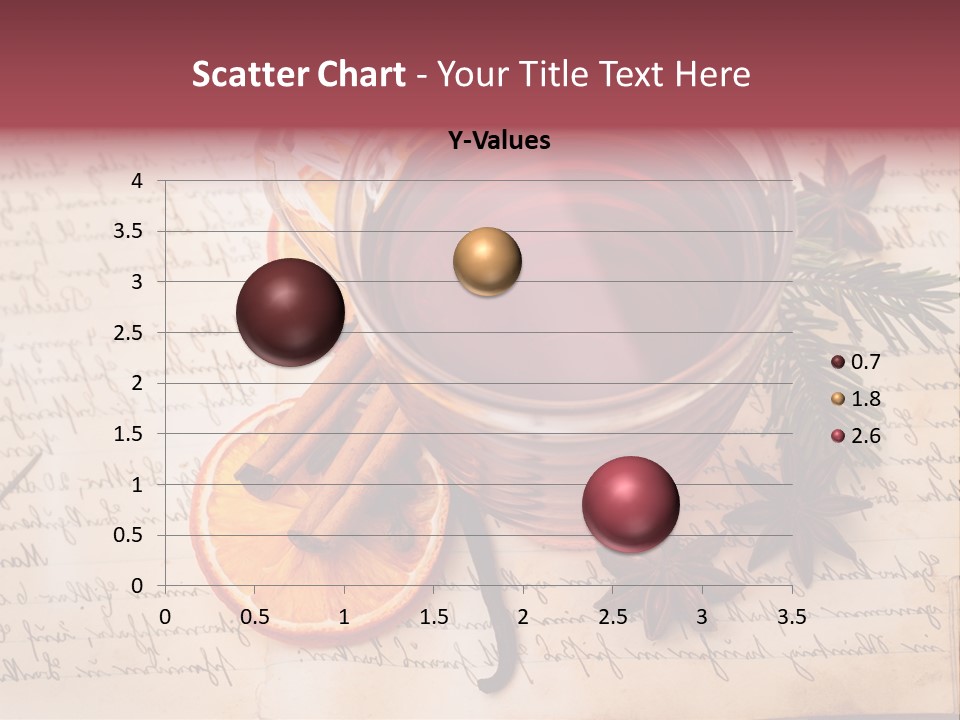 Weihnachtlich Stimmung Glastasse PowerPoint Template