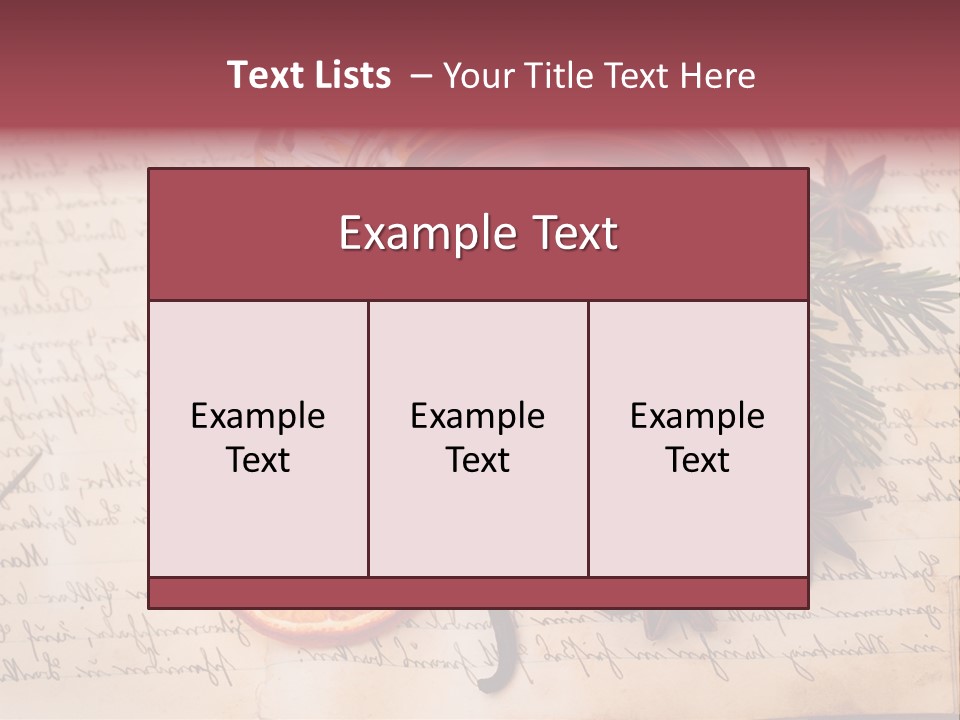Weihnachtlich Stimmung Glastasse PowerPoint Template