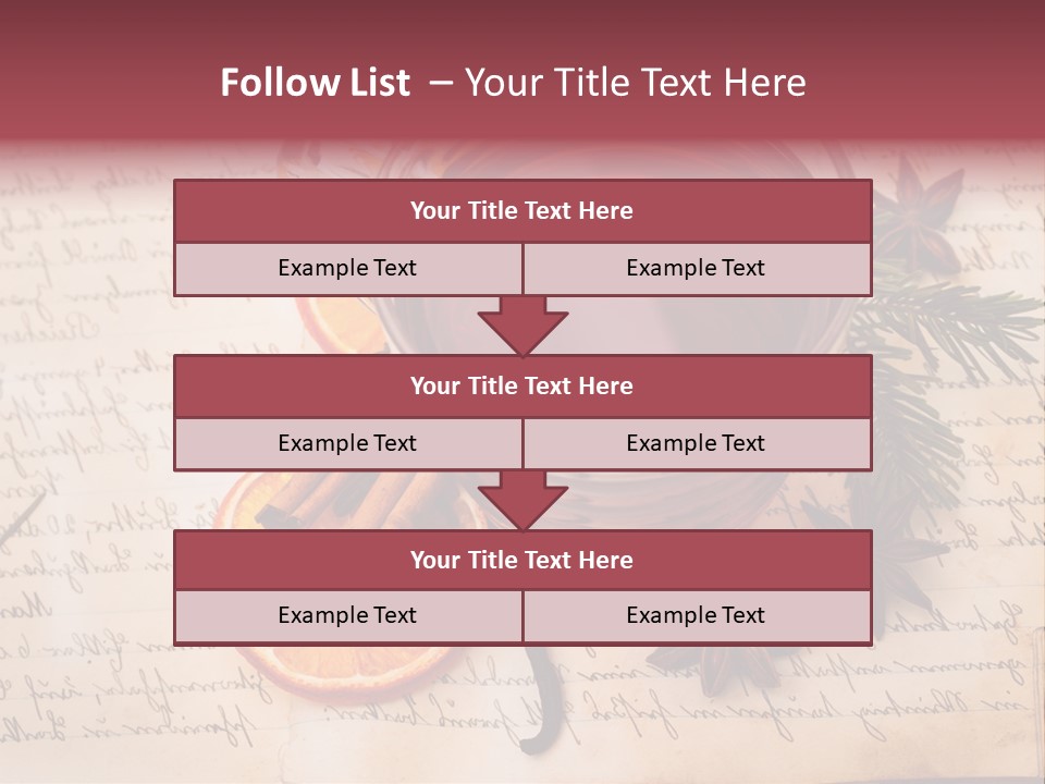 Weihnachtlich Stimmung Glastasse PowerPoint Template